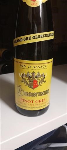 Alsace Alsace Grand Cru Grand Cru Zimmermann Grand Cru Gloeckelberg 2016