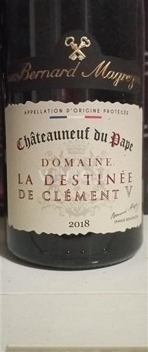 Rhône Valley Châteauneuf-du-Pape Domaine La destinée de Clement V 2018