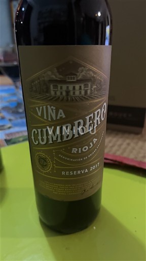 La Rioja Rioja Viña Cumbrero Reserva 2017