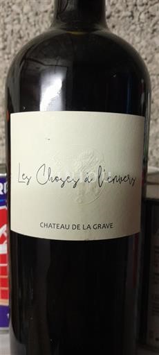 Bordeaux Côtes-de-bourg Château La Grave Les Choses à l'envers 2018