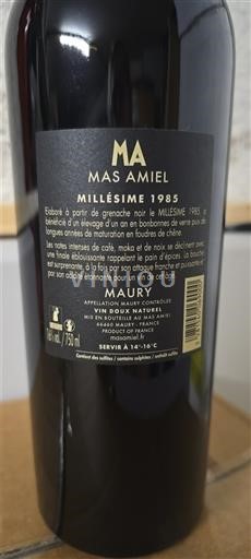 Roussillon Maury Mas Amiel MA 1985
