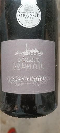 Rhônen laakso Côtes-du-rhône-villages Domaine Martin Plan de Dieu 2019