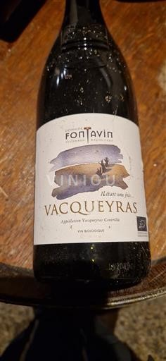 Thung lũng Rhône Vacqueyras Fontavin Il était une fois 2019