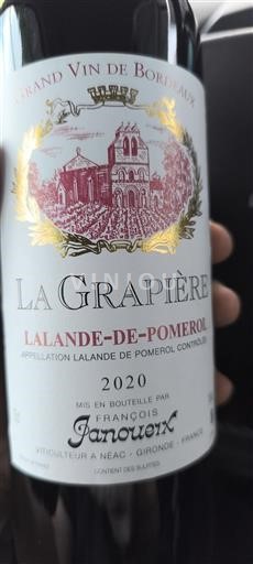 Bordeaux Lalande-de-Pomerol La Grapiére 2020