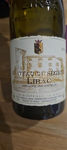 Rhône-dalen Lirac Château Ségriès 2019