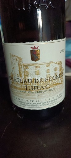 Thung lũng Rhône Lirac Château Ségriès 2022