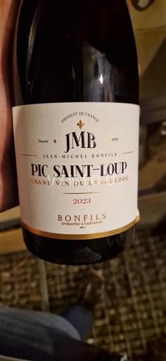 Linguadoca Pic Saint-Loup Jean-Michel Bonfils JMB 2023