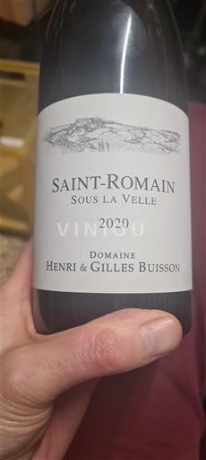Bourgogne Saint-Romain Domaine Henri & Gilles Buisson Sous la Velle 2020