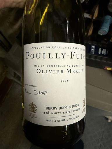 Burgundi Pouilly-fuissé Olivier Merlin 2023