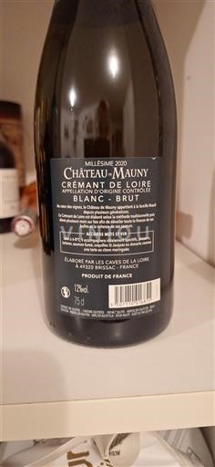Thung lũng sông Loire Crémant-de-loire Château Mauny 2020