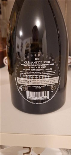 Thung lũng sông Loire Crémant-de-loire Dumnacus Vignerons 2018