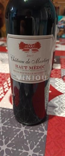Bordeaux Haut-Médoc Château Marliny 2017