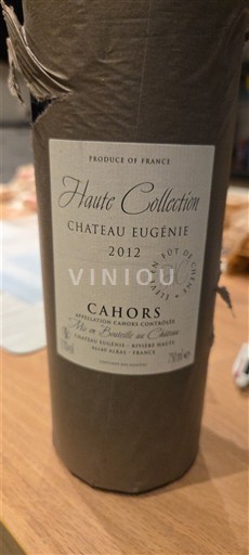 Sud-Ouest Cahors Château Eugénie Haute Collection 2012