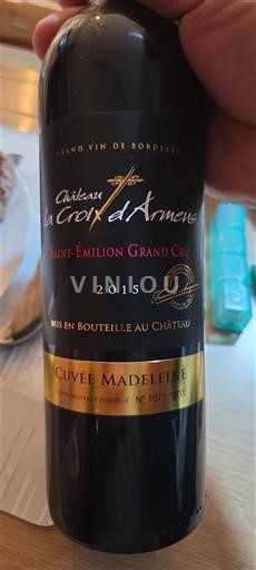 Bordeaux Saint-Émilion Grand Cru Grand Cru Château La Croix Armens Madeleine 2015