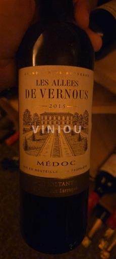 Bordeaux Médoc Les Allées de Vernous 2015