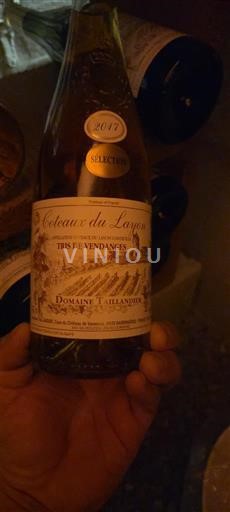 Loirevallei Coteaux du Layon Domaine Tallanier Tris de Vendanges Sélection 2017