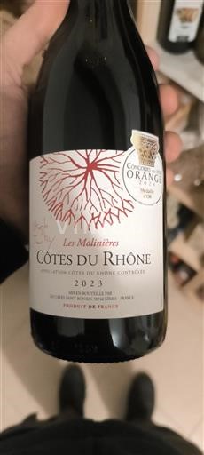 Thung lũng Rhône Côtes-du-rhône Les Molinières 2023