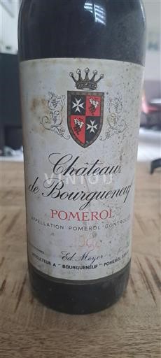 Bordeaux Pomerol Château Bourgneuf 1980
