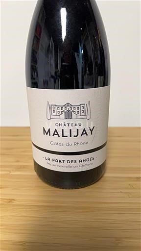 Vallée du Rhône Côtes-du-rhône Château Malijay La Part des Anges 2021
