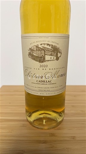 Bordeaux Cadillac Château Manos 2020