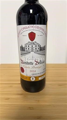 Bordeaux Saint-Émilion Grand Cru Grand Cru Château Mondotte Bellisle Prestige 2014