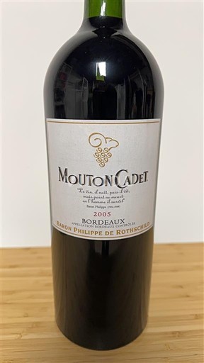 Bordeaux Baron Philippe de Rothschild Mouton Cadet 2005