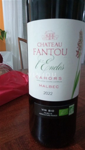 South West Cahors Château Fantou L'Endos 2022