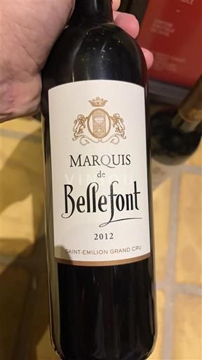 Bordeaux Saint-Émilion Grand Cru Grand Cru Marquis de Bellefont 2012