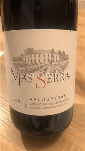 Rhônevallei Vacqueyras Mas Serra 2020