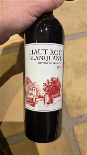 Bordeaux Saint-Émilion Grand Cru Grand Cru Haut Roc Blanquant 2018