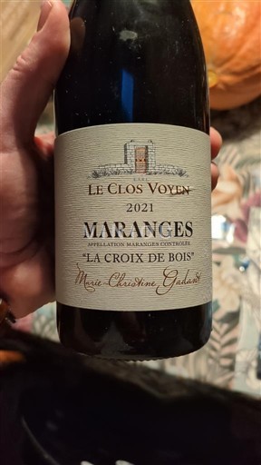 Burgundija Maranges Le Clos Voyen La Croix de Bois 2021