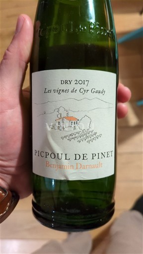 Languedoque Picpoul-de-Pinet Benjamin Darnault Les vignes de Cyr Gaudy 2017