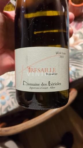 Loire Valley Saint-Pourçain Domaine Des Bérioles Tresaille 2022