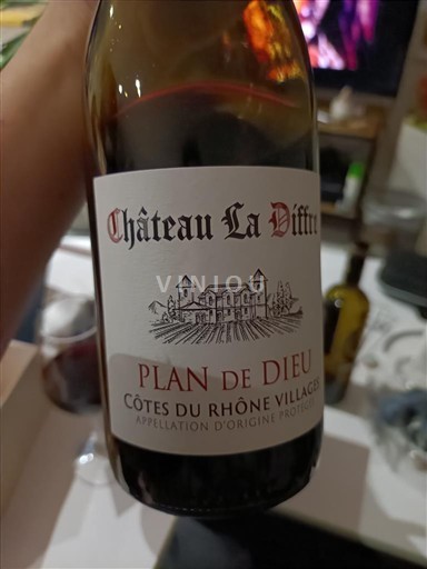 Valle del Rodano Côtes-du-rhône-villages Château La Diffre Plan de Dieu Senza annata