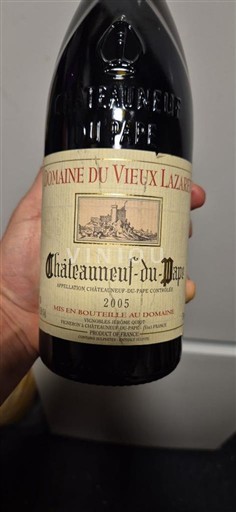 Vallée du Rhône Châteauneuf-du-pape Domaine Vieux Lazaret 2005