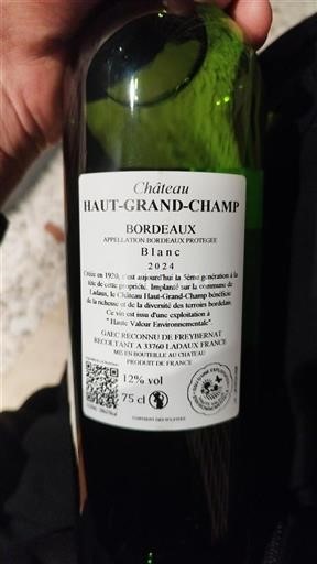 Bordeaux Château Haut-Grand-Champ 2024