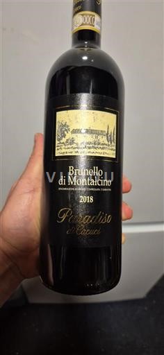 Toscana Brunello di Montalcino Paradiso di Cacuci 2018