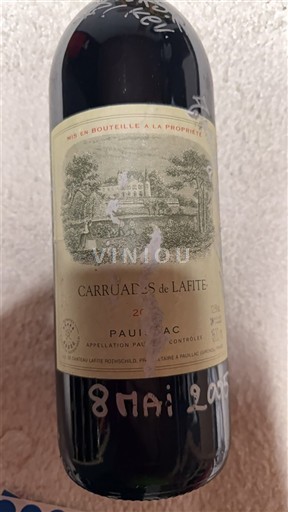 Bordeaux Pauillac Château Lafite Rothschild Carruades de Lafite 2001