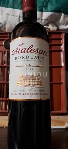Bordeaux Malesan Sélectionnée 2017