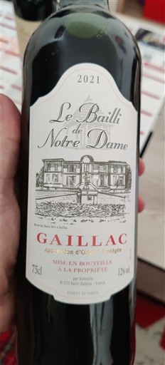 Jihozápad Gaillac Le Bailli de Notre Dame 2021