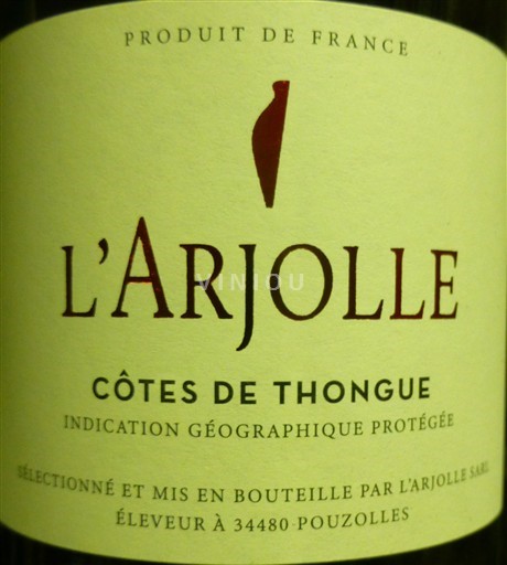 Languedoc-Roussillon Côtes de Thongue Domaine L'Arjolle Merlot Cabernet 2022