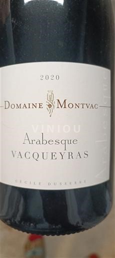 Thung lũng Rhône Vacqueyras Domaine Montvac Arabesque 2020