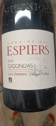 Vallée du Rhône Gigondas Domaine Des Espiers Les Grames 2019