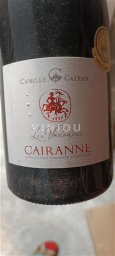 Thung lũng Rhône Cairanne Camille Cayran Les Voconces 2019