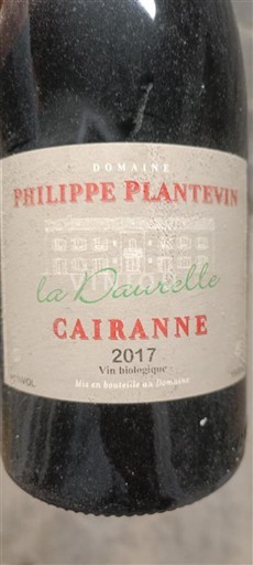 Údolí Rhôny Cairanne Domaine Philippe Plantevin La Daurelle 2017