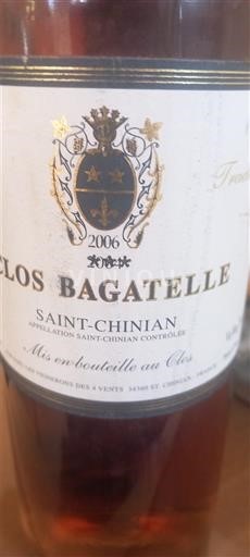 Languedoc Saint-Chinian Clos Bagatelle 2006