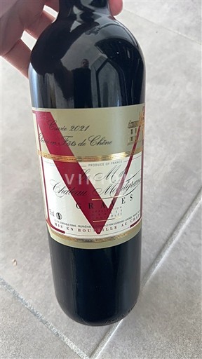 Bordeaux Graves Château Mongravier M - Élevé en fûts de chêne 2021