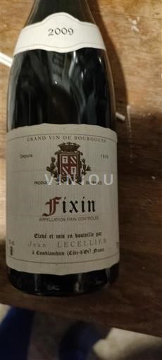 Bourgogne Fixin Jean Lecellier 2009