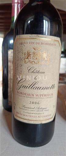 Bordeaux Bordeaux Supérieur Château La Guillaumette 2006