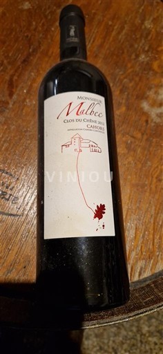 Sud-Ovest Cahors Clos du Chêne Monsieur Malbec 2012